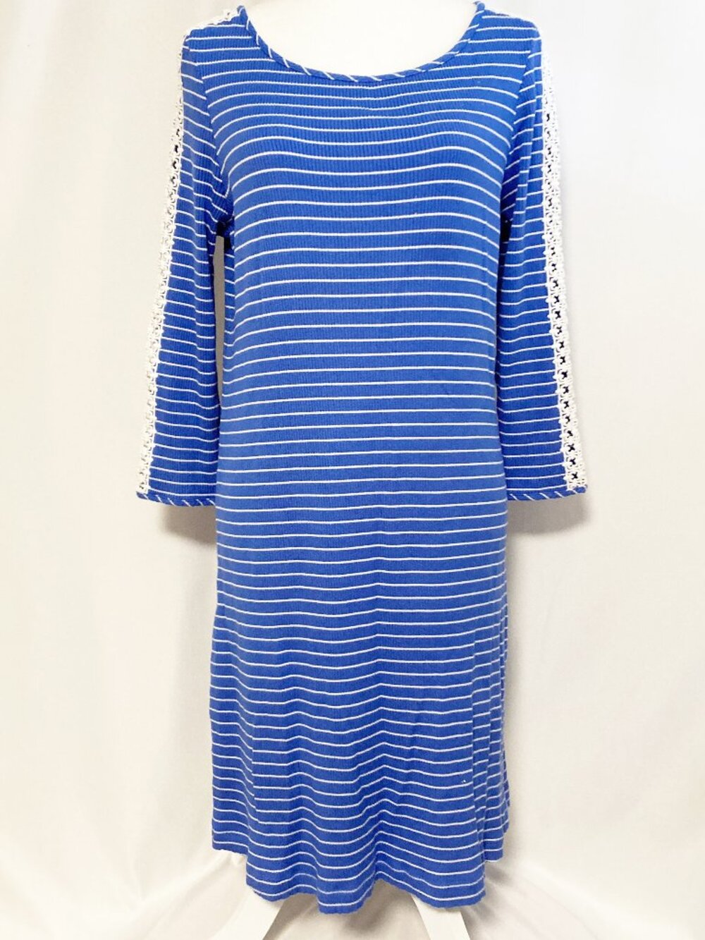 Lilly Pulitzer Marlowe Dress Size L Beckon Blue Breeze Stripe